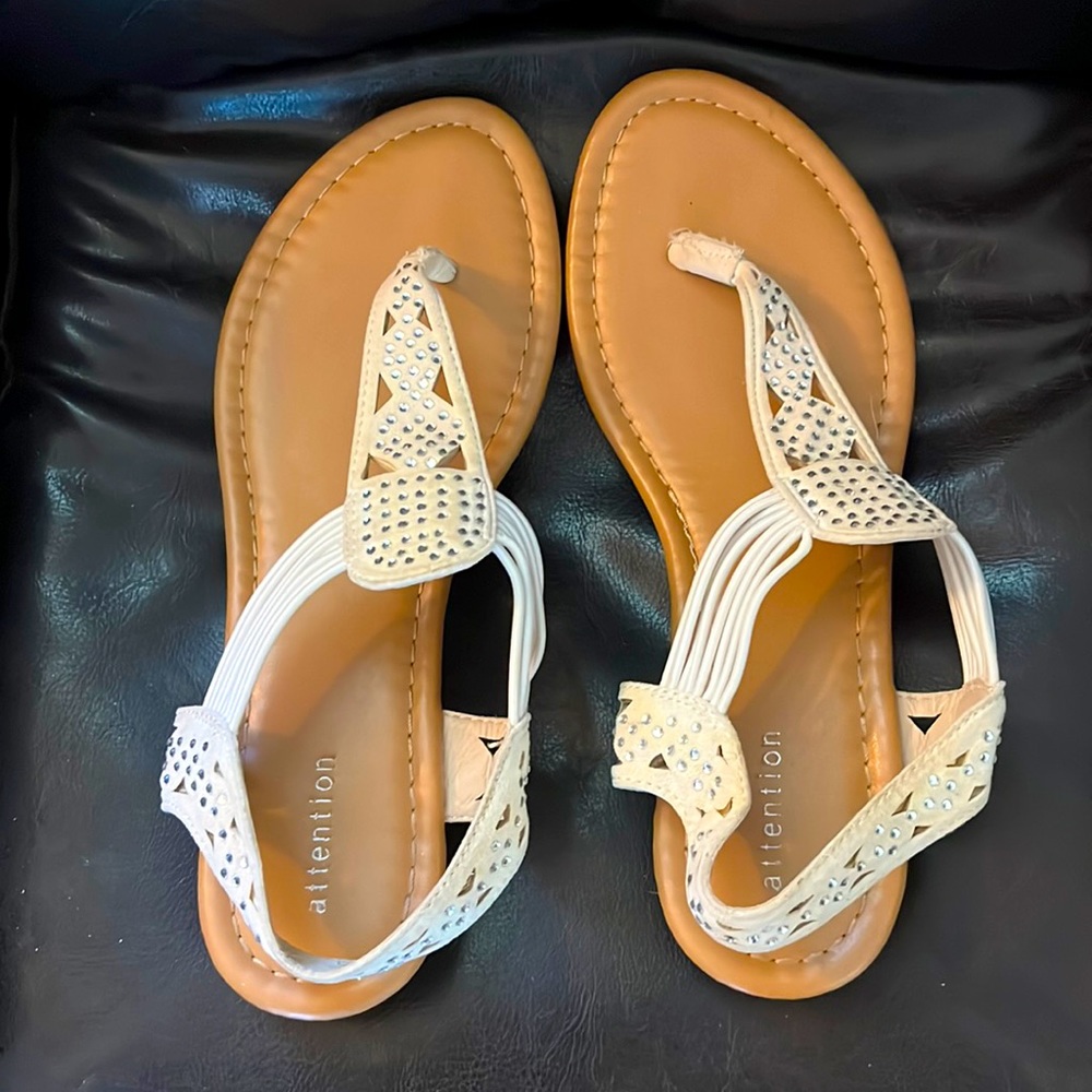 Cute White Thong Sandal